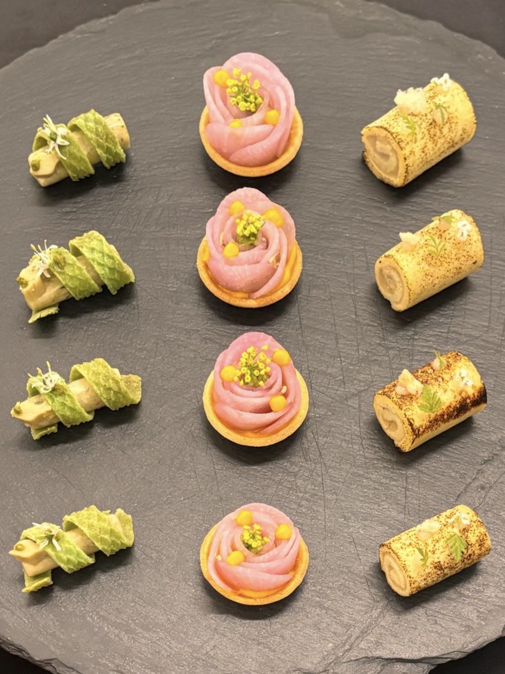 High-end event with gourmet food